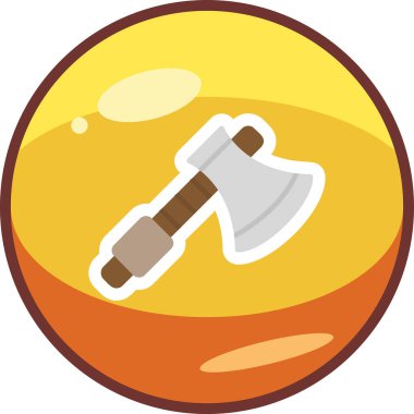 Balta ağ simgesi, vektör illüstrasyonu 