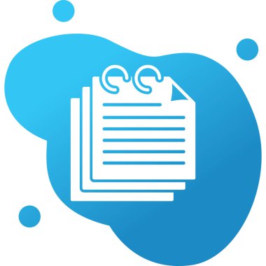 Evrak işleri. Web simgesi basit illüstrasyon 