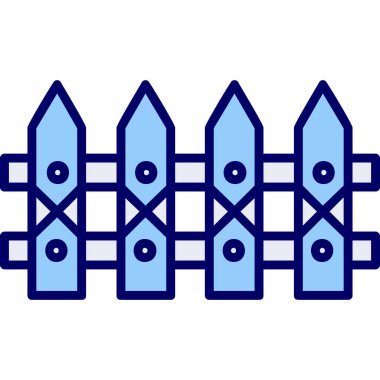 çit web simgesi, vektör çizim