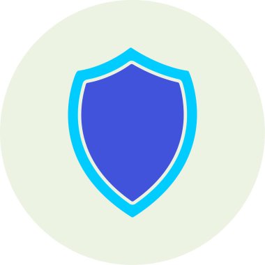 kalkan simgesi web basit illüstrasyon