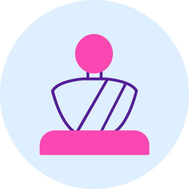 Heykel simgesinin vektör illüstrasyonu  