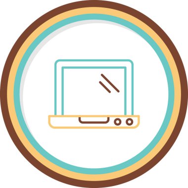 Dizüstü web simge vektör çizim 