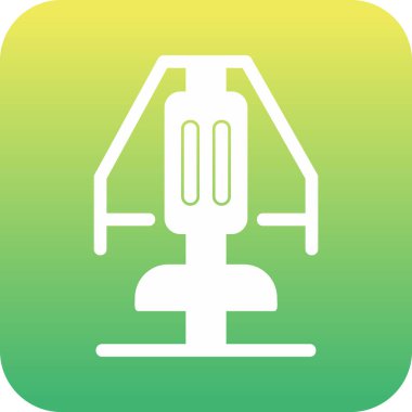 Chest Press makine simgesinin vektör illüstrasyonu