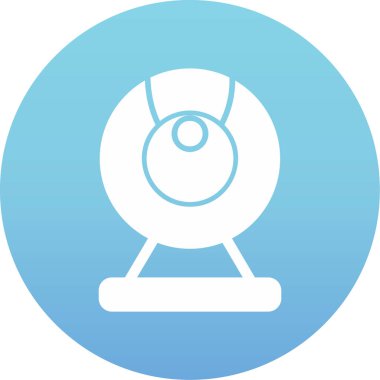 Web kamera simge vektör çizim