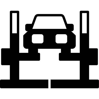 Araba Kaldırma Ağı simgesi, vektör illüstrasyonu
