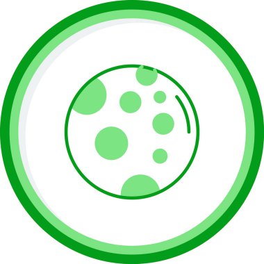 Dolunay simgesi, vektör illüstrasyonu