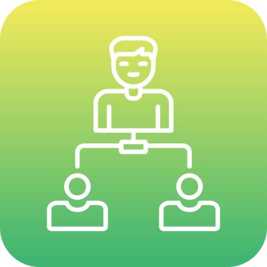 Hiyerarşi web simgesi basit illüstrasyon