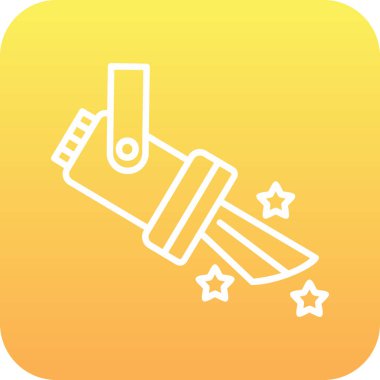 Spotlight simgesi, web basit illüstrasyon