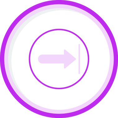 Sağ ok web simgesi, vektör çizim