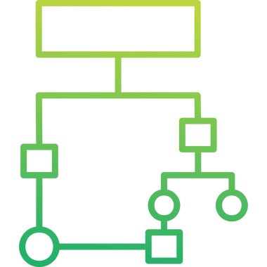 Akış Çizelgesi simgesi, vektör illüstrasyonu             