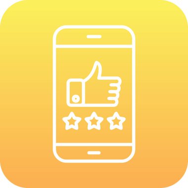 derecelendirme simgesi, vektör illüstrasyonu basit tasarım