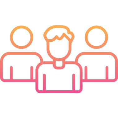 iş ekibi simgesi, vektör illüstrasyonu