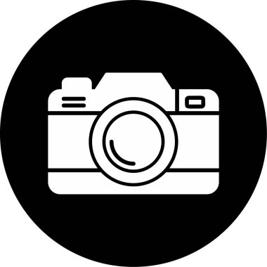 Kamera. Web simgesi basit illüstrasyon 