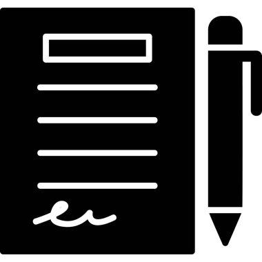 Kalem simgesi çizimi olan planlayıcı