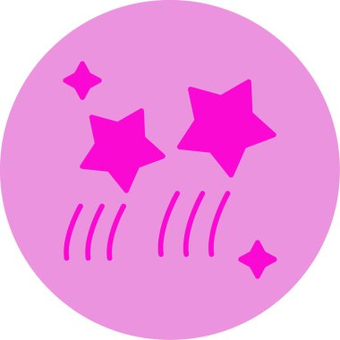 vector illustration of Shooting Stars icon