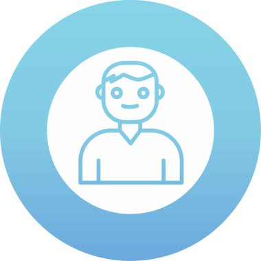 Kullanıcı Hesabı web simgesi basit illüstrasyon