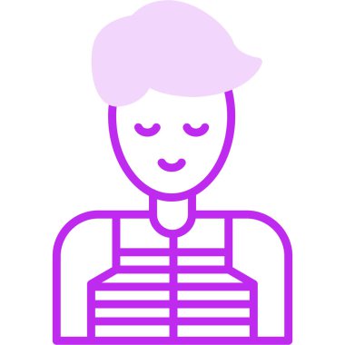 avatar male icon, vector illustration 