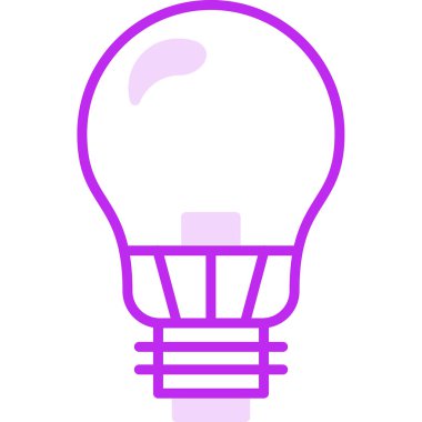 ampul simgesi, vektör illüstrasyonu 