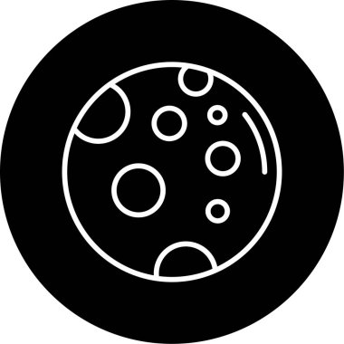 Dolunay simgesi, vektör illüstrasyonu