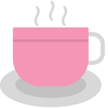 Kahve. Web simgesi basit illüstrasyon 