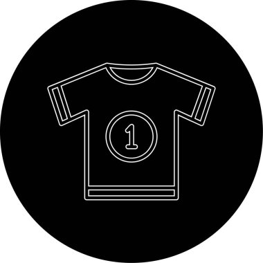 t-shirt simgesi, vektör illüstrasyonu 