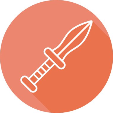 Hançer. Web simgesi basit illüstrasyon 