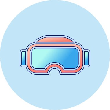 vr glasses. web icon simple illustration