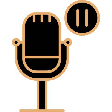 Web simgesi, vektör çizim duraklatma  