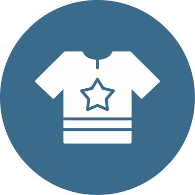 Gömlek simgesi, vektör illüstrasyonu basit tasarım