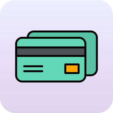 Kredi kartı iyonunun vektör çizimi