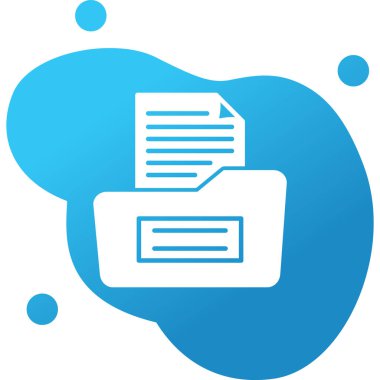 belge dosya simgesi düz biçimli 