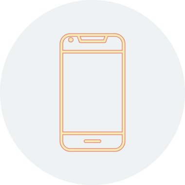 Smartphone web simgesi, vektör çizim 