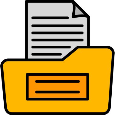 belge dosya simgesi düz biçimli 