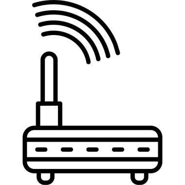 Wifi Simgesi Basit Vektör İllüstrasyonu