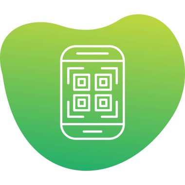 Cep Telefonu Web simgesi vektör illüstrasyonu