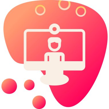 Video Arama simgesi, düz tasarım