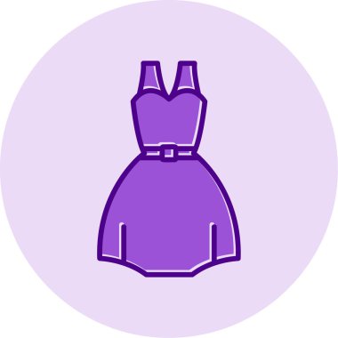 elbise simgesi, vektör illüstrasyonu 