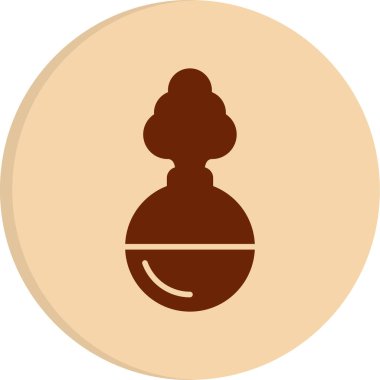 Bir duman bombası simgesinin vektör çizimi