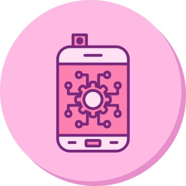 Otomatik ağ simgesi vektör illüstrasyonu 