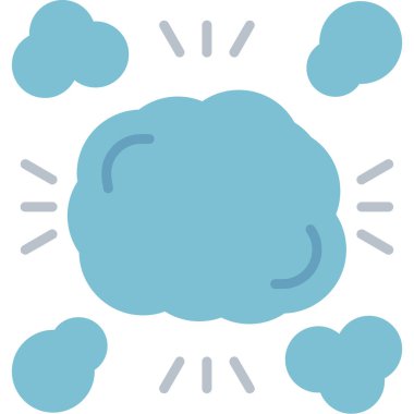 Bulutlar. Web simgesi basit illüstrasyon