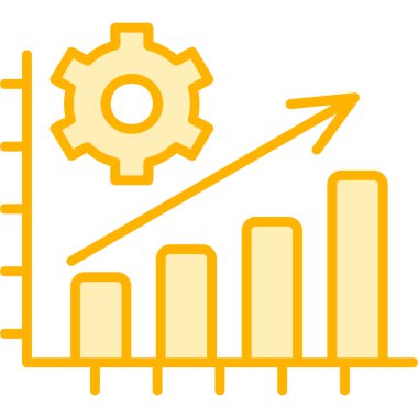  Üretim düzlüğü simgesi, vektör illüstrasyonu