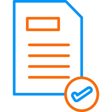 Belge. Web simgesi basit illüstrasyon 