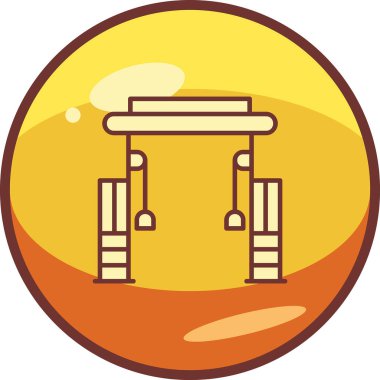 Cable Crossover Web simgesi basit illüstrasyonuName