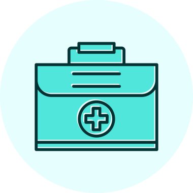 Tıbbi durum web simgesi, vektör illüstrasyonu 