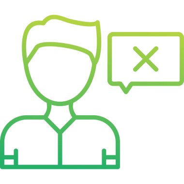 Düz simge, vektör gösterimi yanıtla 