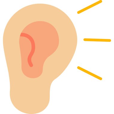 Dinleme simgesinin vektör illüstrasyonu