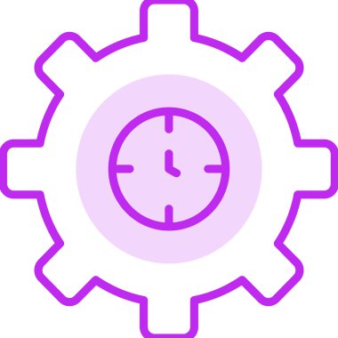 zaman yönetimi simgesi, vektör illüstrasyonu                 