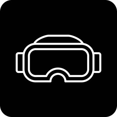 Gözlükler. Web simgesi basit illüstrasyon