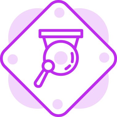 gong simgesi web basit illüstrasyon