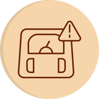 Obezite. Web simgesi basit tasarım   